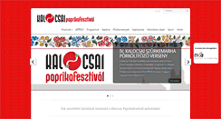 Desktop Screenshot of kalocsaipaprikafesztival.hu
